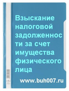 Взыскание налоговой задолженности за счет имущества физического лица